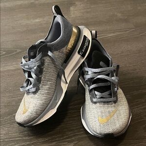 Nike Blue and Gold Running Shoes